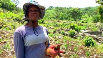 YOUNG FEMALE FARMER IN JAMAICA 2020
