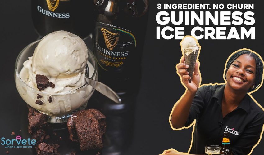 3 Ingredient, No Churn, Guinness Ice Cream!