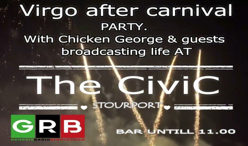 Stourport Carnival Vibes after party at The Civic Stourourt