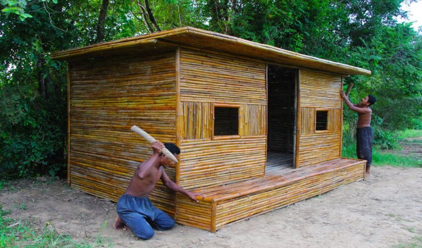 Taking bamboo to creative perfect bamboo house design by engineer in jungle