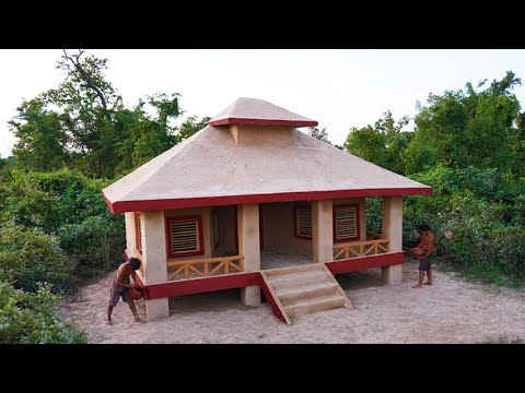 Wow great job! Update Bamboo House To Survival Mud Earth Hut For Living In Forest